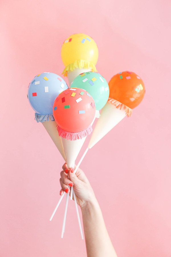 DIY Ice Cream Balloons