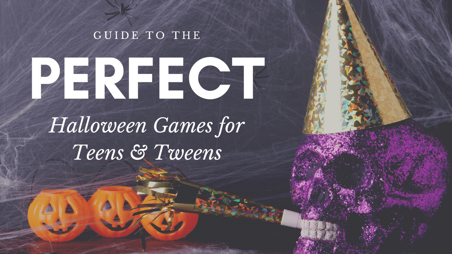 cover photo for the best halloween games for teens and tweens