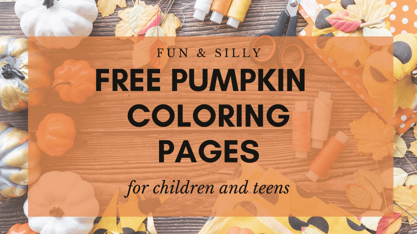 cover photo for free pumpkin coloring pages for kids and teens