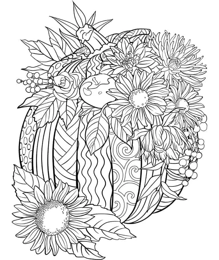 pumpkin coloring page
