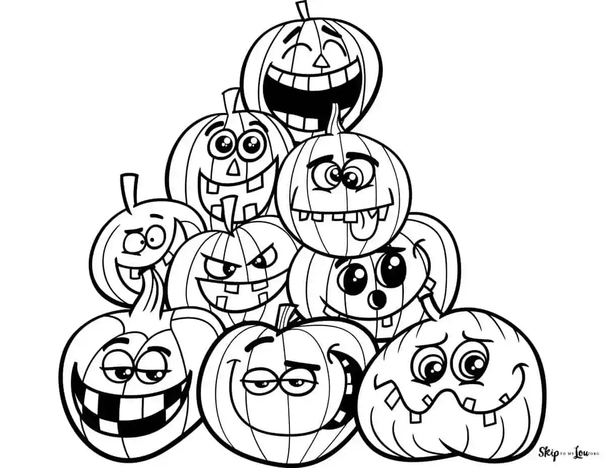 pumpkin coloring page